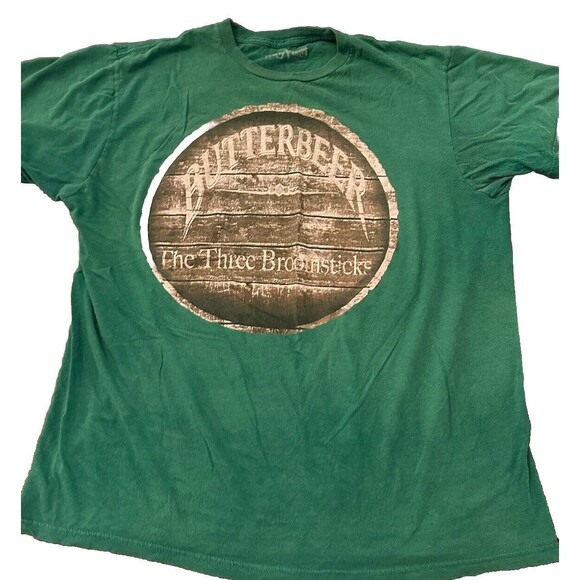 Harry Potter The Three Broomsticks Men’s T-shirt XL Green C9 - Picture 1 of 5